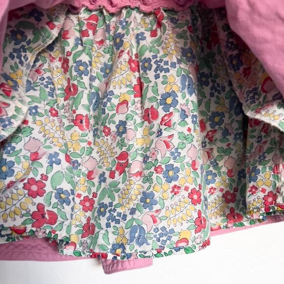 Mini Boden Corduroy Circle Skirt Pink Floral Flowers Elastic Drawstring 6-7y - Picture 3 of 7